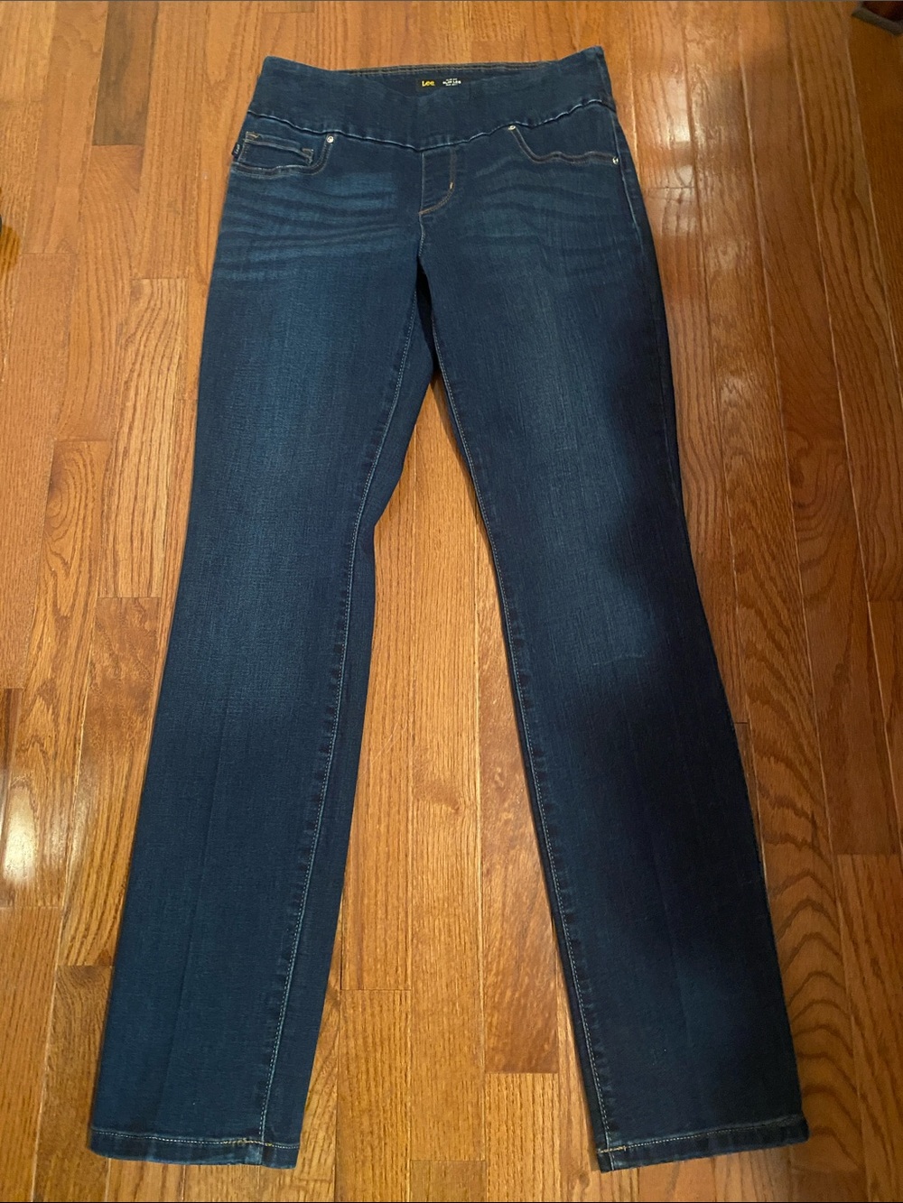 Lee Women's Dark Blue Straight Leg Jeans